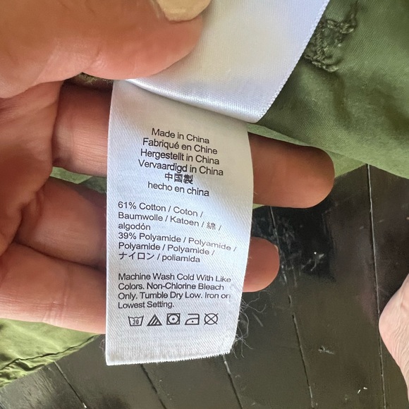 J. Crew Utility Hooded Lightweight Military Olive Green Jacket - Picture 9 of 9